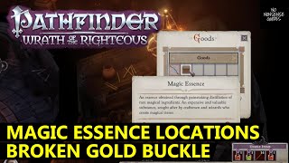 Pathfinder Wrath of The Righteous Magic Essence Locations  - Broken Gold Buckle