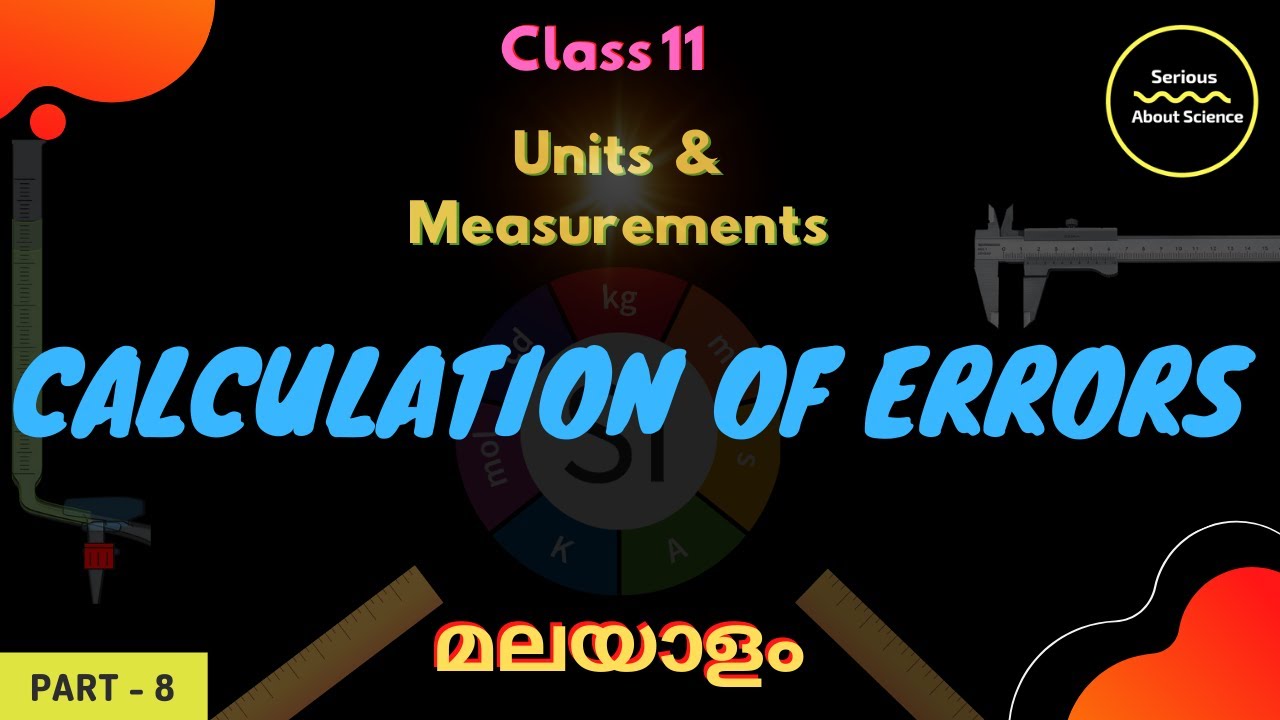 Errors - Calculation Of Errors || Class 11 Physics || Malayalam ...