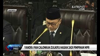 DPP PAN: PAN Calonkan Zulkifli Hasan Jadi Pimpinan MPR