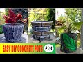 EASY DIY CONCRETE POTS #103 | ПРОСТЫЕ БЕТОННЫЕ ГОРШКИ № 103 | POTES DE CONCRETO FÁCEIS DE FAZER #103