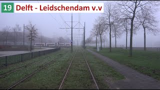 Ochtendrit RandstadRail 19 | mist | Leidschendam HCM Antoniushove - Station Delft v.v. | 2024