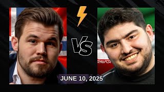 Magnus Carlsen vs Parham Maghsoodloo | June 10, 2025 | chesscom