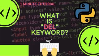 Using the del keyword in Python to delete a variable, list or class #shorts