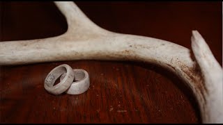 How To Make Deer Antler Rings! (No Lathe!)