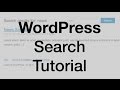 WordPress Search Theme Tutorial