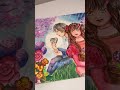 ミリペン3本で宝石を描く動画