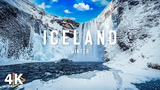 Winter in Iceland 4K❄️ Where Snow Meets Starlight in Iceland’s Frozen Heart