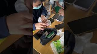 Wish u got this classmate in school 😂😂😂#shorts #phone #cleaning #satisfying #school #schoollife