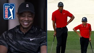 Tiger Woods reacts to Charlie & Tiger: Mannerisms