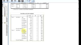 SPSS Logistic Regression (Part 2) - Variable Selection
