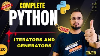 Python Tutorial in Hindi #20 - Iterators & Generators