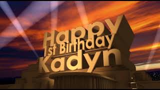 Happy 1st Birthday Kadyn