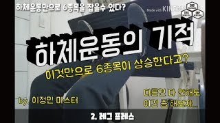 하체 운동 만으로 소방+경찰 체력 6종목을 잡을 수 있다고?