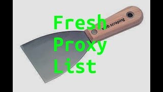 python web scraping: free proxy list