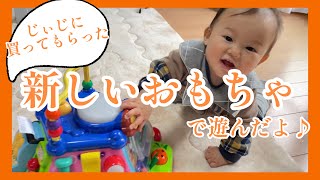 【生後８ヶ月】新しいおもちゃで遊ぶ赤ちゃん