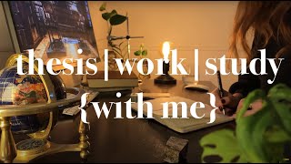 thesis | work | study with me LIVE 9 hours — academia (& library ambience)