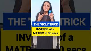 INVERSE of a Matrix TRICK #jee #jeemathtricks