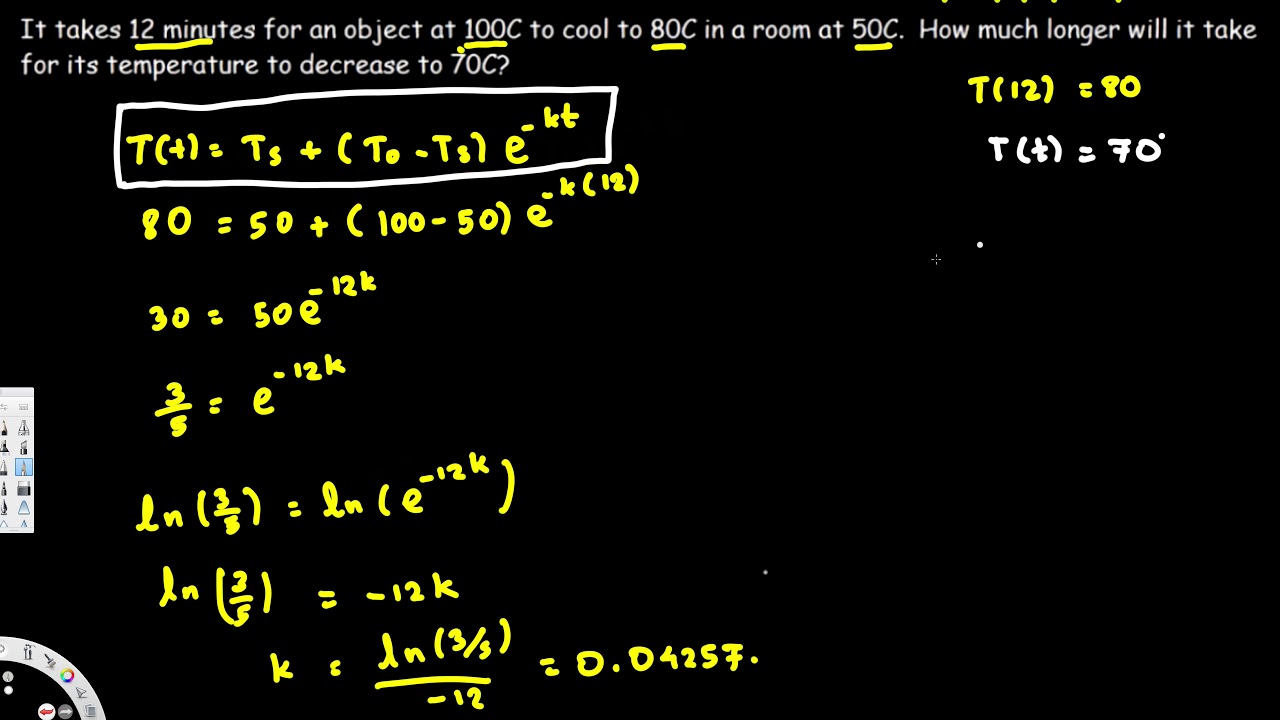 Newton's Law Of Cooling Calculus, Example Problems, Differential ...