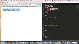 PHP Tutorial for beginners #29 Passing Arguments Data into Functions