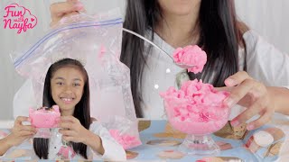 Cara Bikin ICE CREAM Pakai KANTONG PLASTIK Cuma 5 MENIT - Nayfa Masak Masakan #FunCooking