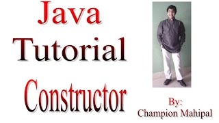 Learn Java Tutorial 13 Constructor with example