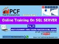 DAY31 MULTI STATEMENT TABLE VALUED FUNCTION IN SQL SERVER
