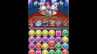 パズドラ　神王妃の不夜城（ヘラ降臨）　呂布ソニ　サブ無課金編成