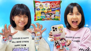 お菓子のパッケージを簡単リメイク♡可愛いオリジナルグッズが出来たよ！星たべよでDIY♪himawari-CH