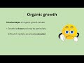 organic growth