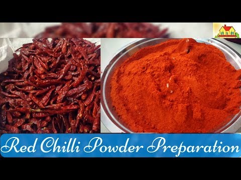 Red Chilli Powder preparation | Karam tayari vidhanam | కారం తయారీ విదానం Red Chilli Powder preparation | Karam tayari vidhanam | కారం తయారీ విదానం