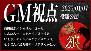 【第24回】#ガチ狼 Season2／GM 髙橋ヨスガ視点 【ZOOM人狼 高田健志さん主催】