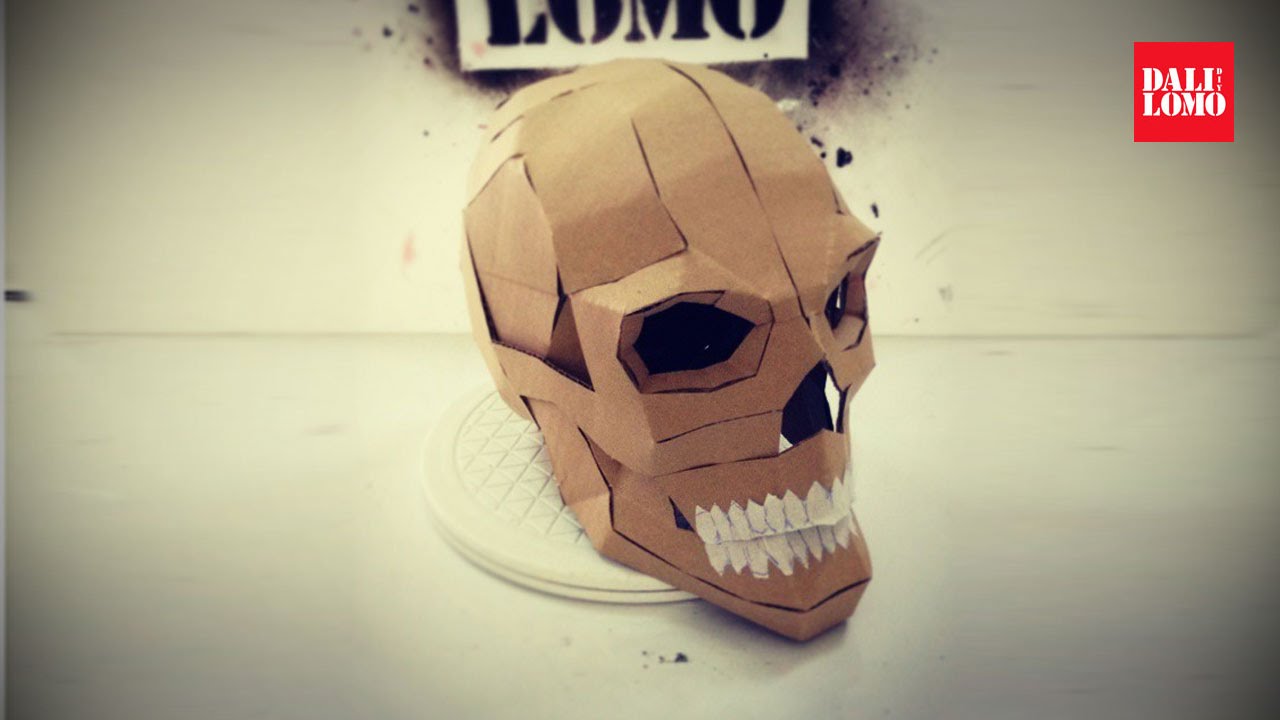 Diy Cardboard Skull Template Decorate It However You Like For