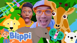 Earth Day Song | Brand New BLIPPI Animal Song | Educational Songs For Kids