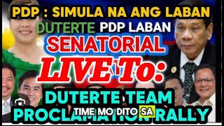 LIVE:DUTERTE PROCLAMATION RALLY-WALANG KUPAS! LIVE-DINUMOG