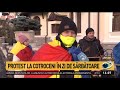 mai mulţi protestatari s au adunat la palatul cotroceni şi i au bătut toaca preşedintelui iohann