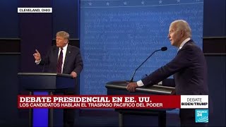 Trump y Biden se enfrentaron en su primer debate presidencial
