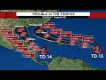 Tracking the tropics: What to know about 2 tropical depressions that could be headed for the Gulf