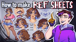 How to make Character Reference Sheets 【Digital Art Tutorial】