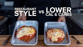 Lower Calorie, Lower Carb Chicken Parm that still tastes good.