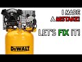 DeWALT 30 Gallon Air Compressor Intro Follow Up