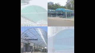 UNQ Polycarbonate Aluminum Alloy Outdoor Carports for Villa