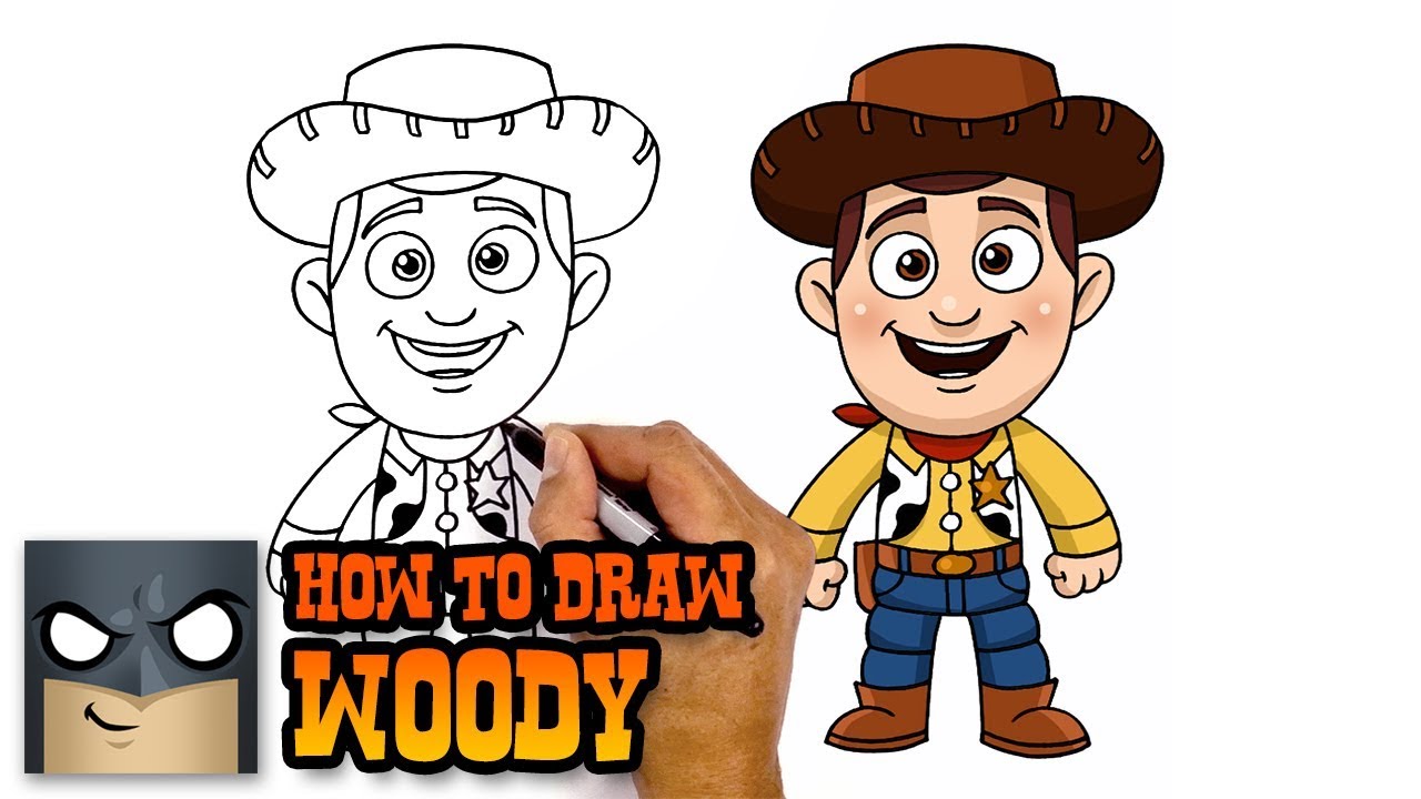 How To Draw Woody Toy Story Step By Step : Woody Toy Story Drawing Draw ...