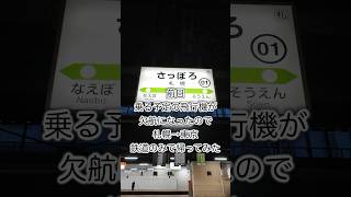 昨日乗る予定の飛行機が欠航したので東京まで鉄道で帰ってみた #札幌 #新千歳 #新幹線