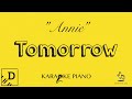 Annie - Tomorrow | Karaoke Piano Version | Original Key in D