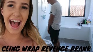 CLING WRAP REVENGE PRANK