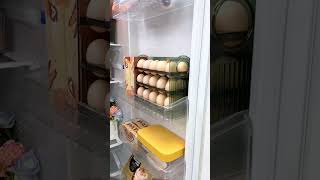 Freezer Side Door Egg Storage Box, Three Layers Reversible