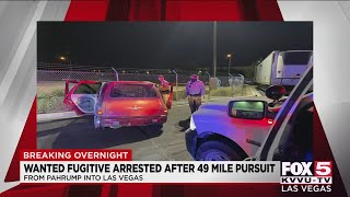 Nye County deputies arrest wanted fugitive after pursuit into Las Vegas