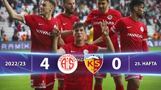 Fraport TAV Antalyaspor (4-0) Yukatel Kayserispor - Highlights/Özet | Spor Toto Süper Lig - 2022/23
