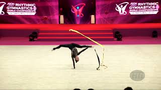 POHRANYCHNA Khrystyna (UKR) - 2021 Rhythmic Worlds, Kitakyushu (JPN) - Qualifications Ribbon