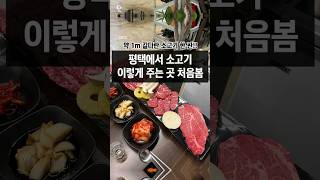 평택은 소고기를 1m나 주네요?? #평택맛집 #평택